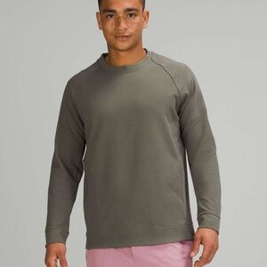 Lululemon khaki green City Sweat Crew crewneck sweatshirt sweater - Small